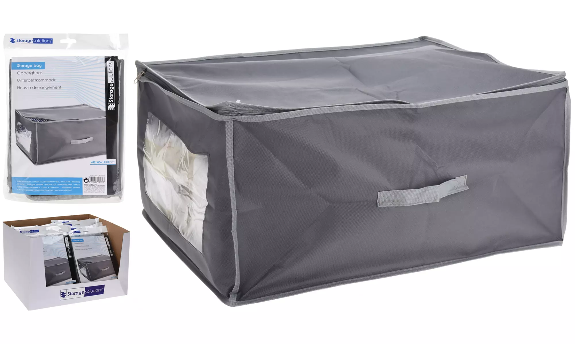 1,2 ou 3 sacs de rangement pour couettes, couvertures, vêtements ou chaussures - Second Medium