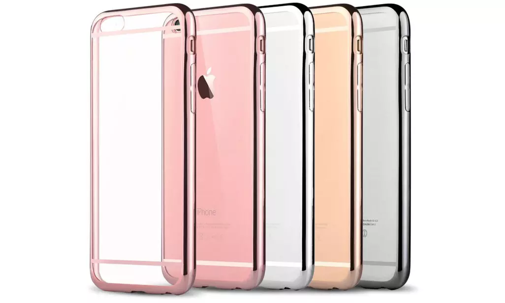 Waloo Clear Case with Metallic Bumper for iPhone 7/8 and 7 Plus/8 Plus - Primary Image