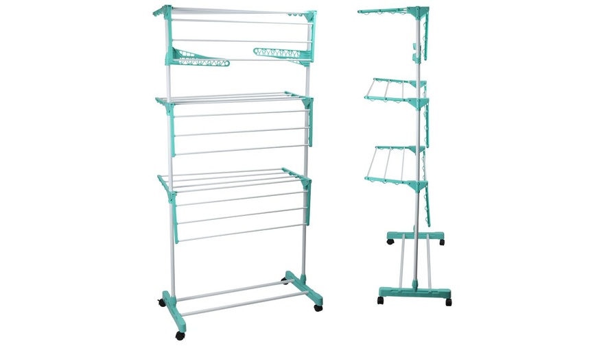 Image 4: Three-Tier Air Dry Rack