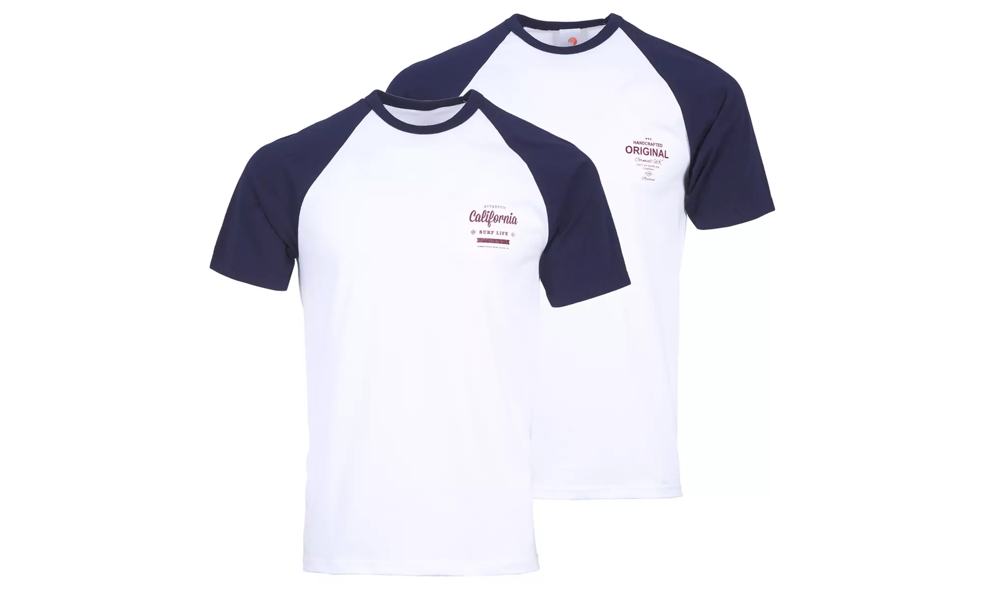 Pack 2 T-shirts pour hommes bicolores - Second Medium