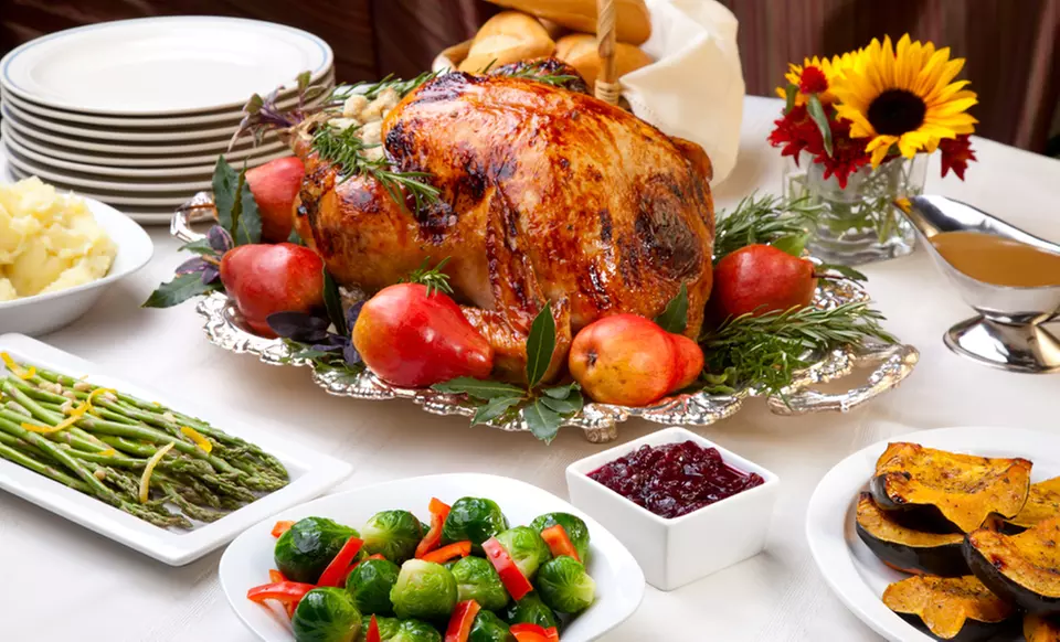 Gourmet Thanksgiving Turkey Meal Bundles from Homeland Steaks. Multiple Meals from $69.99–$119.99. Free Shipping. - Primary Image