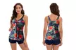 Tankini avec short, imprimé floral, coloris et taille au choix - Second Medium