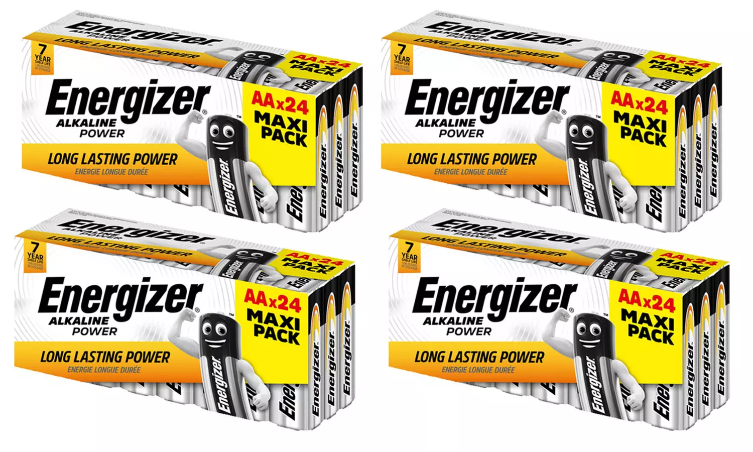 8, 16, 24, 48, 72, 96 oder 177 Energizer Alkaline AA- o. AAA-Batterien