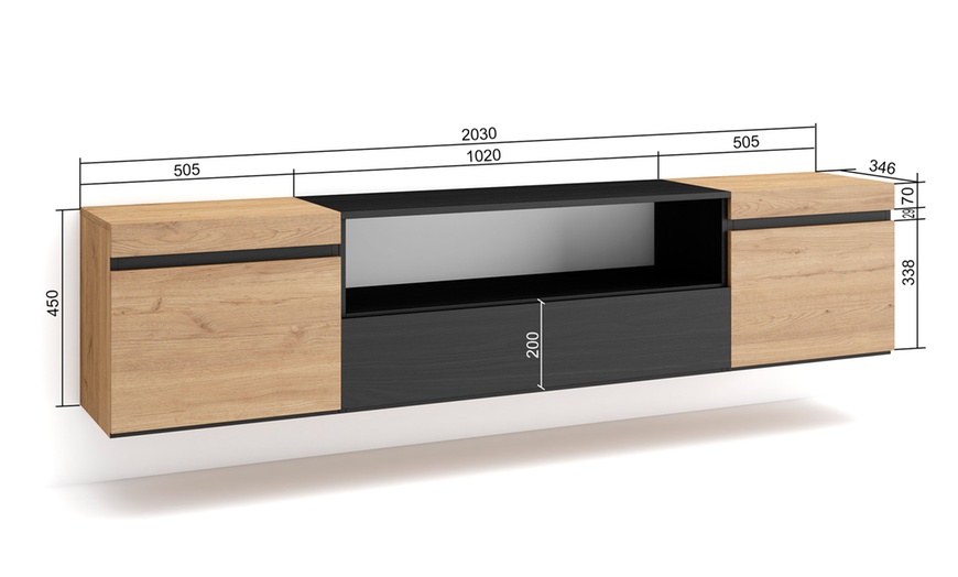 Image 10: Module TV style industriel 