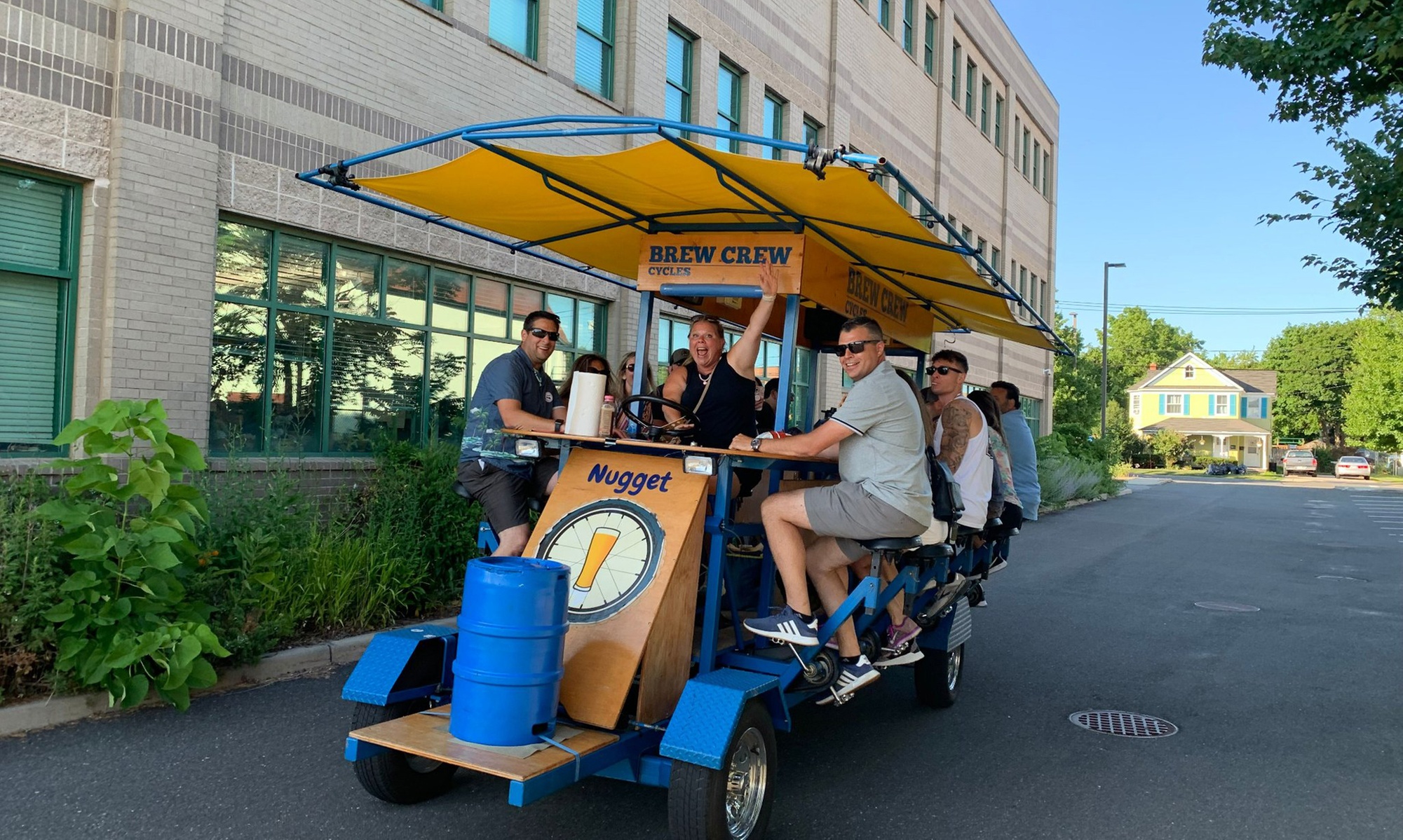 Pedal through town on a paddle party mixer cruise adventure