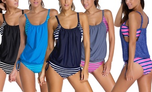 Layered Style Tankini with Briefs