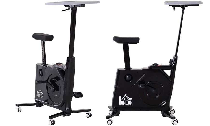 Image 5: HOMCOM Indoor Exercise Bike