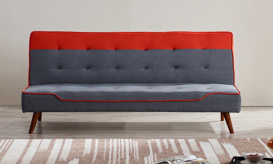 Image 1: Chicago Striped Sofa Bed