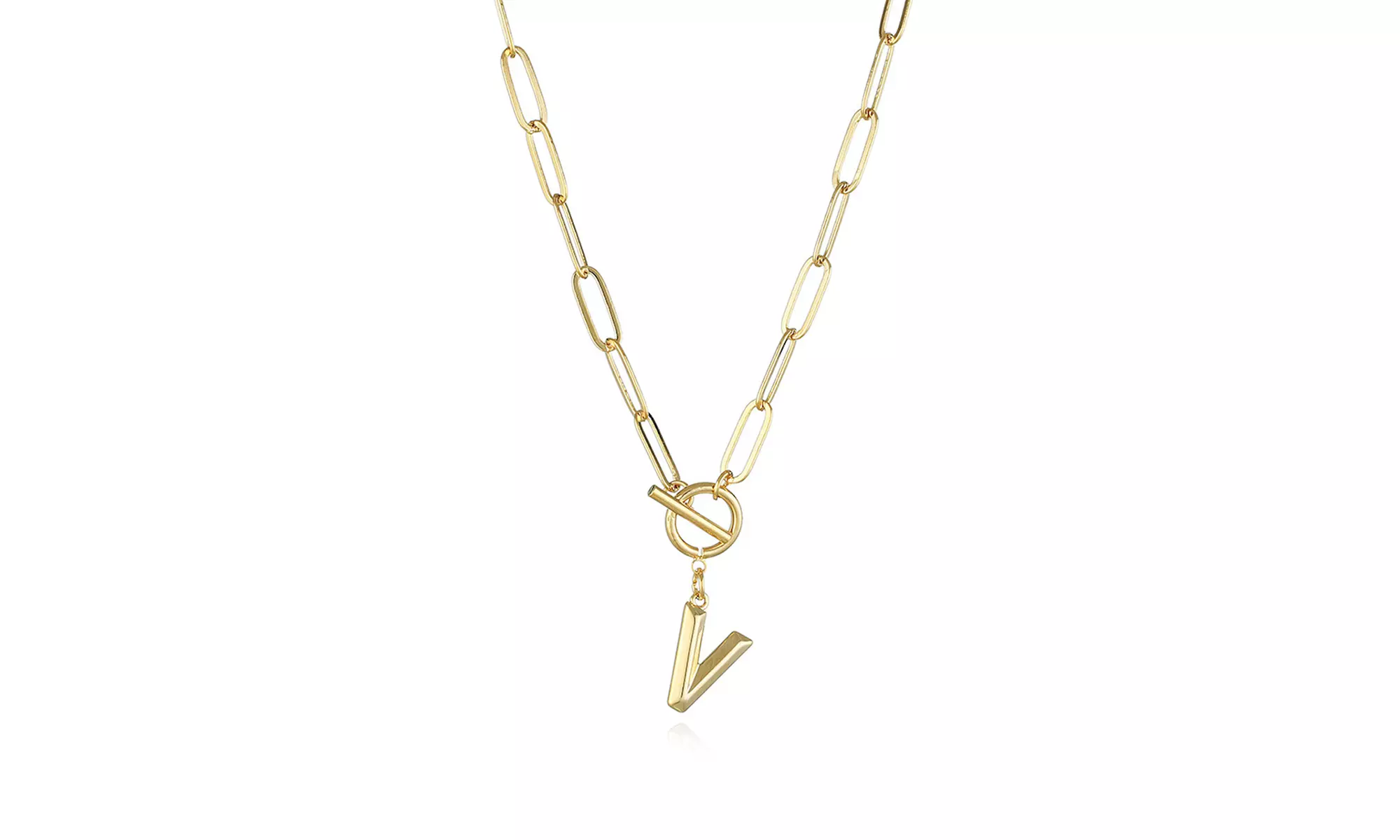 Collier avec pendentif initiale