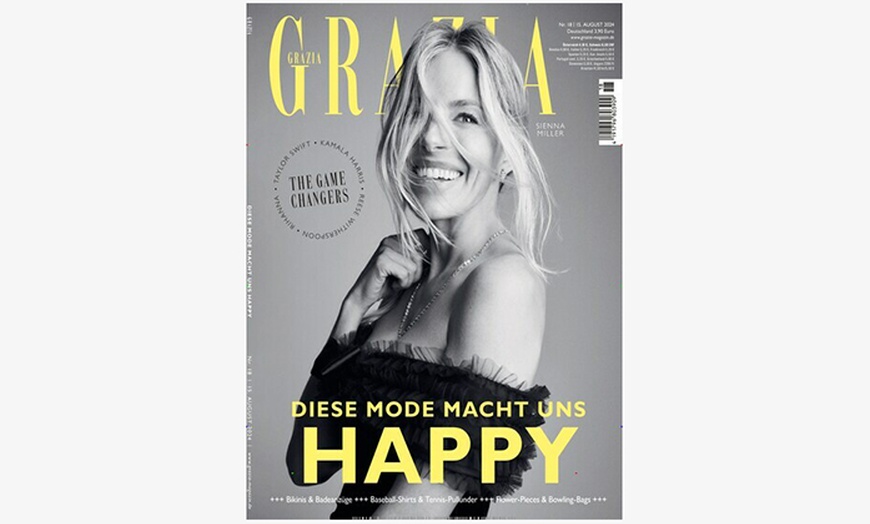 Image 1: Jahresabo (26 Ausgaben) der Zeitschrift "Grazia" inkl. Versandkosten