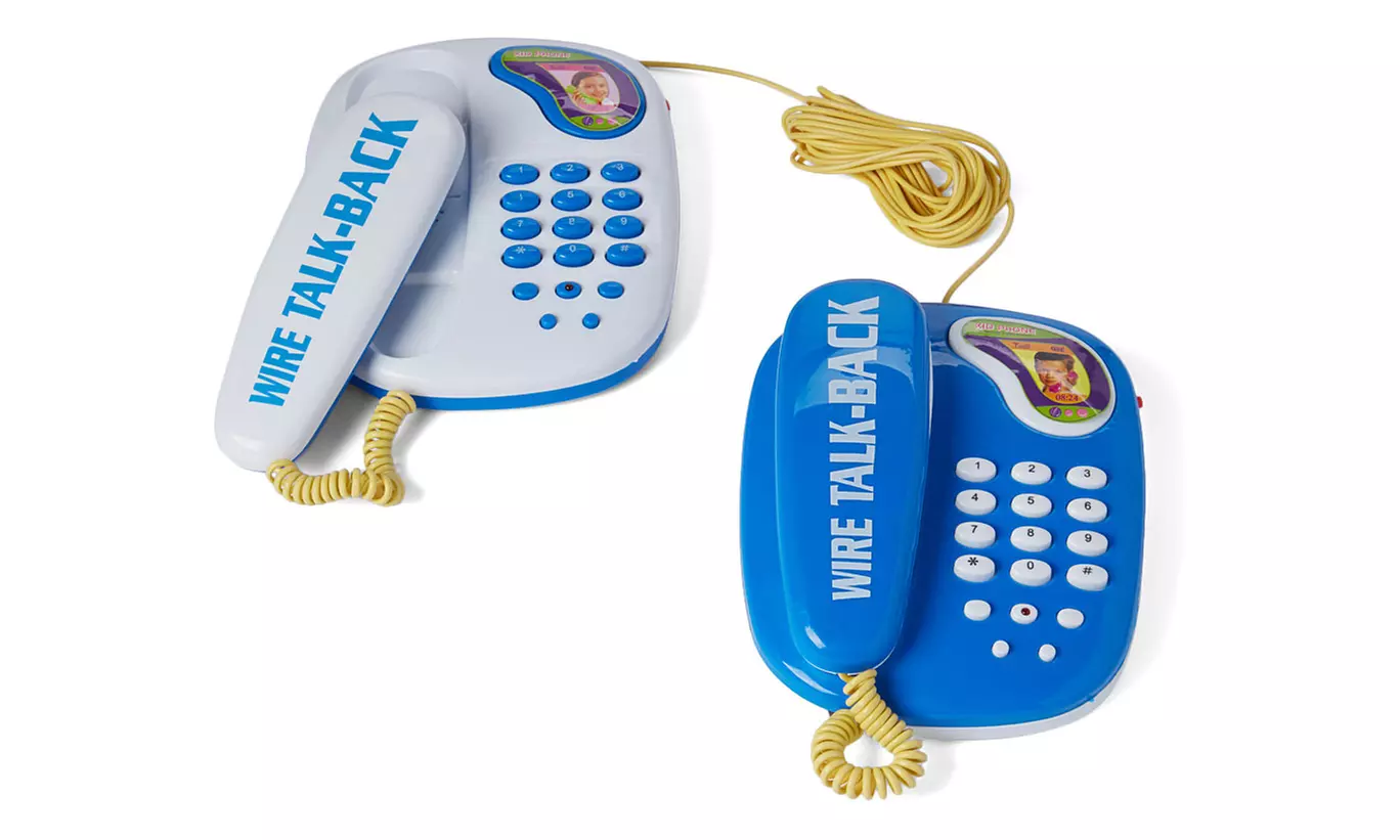Wired Intercom Children's Toy Telephone Set (2-Piece) - Primary Image