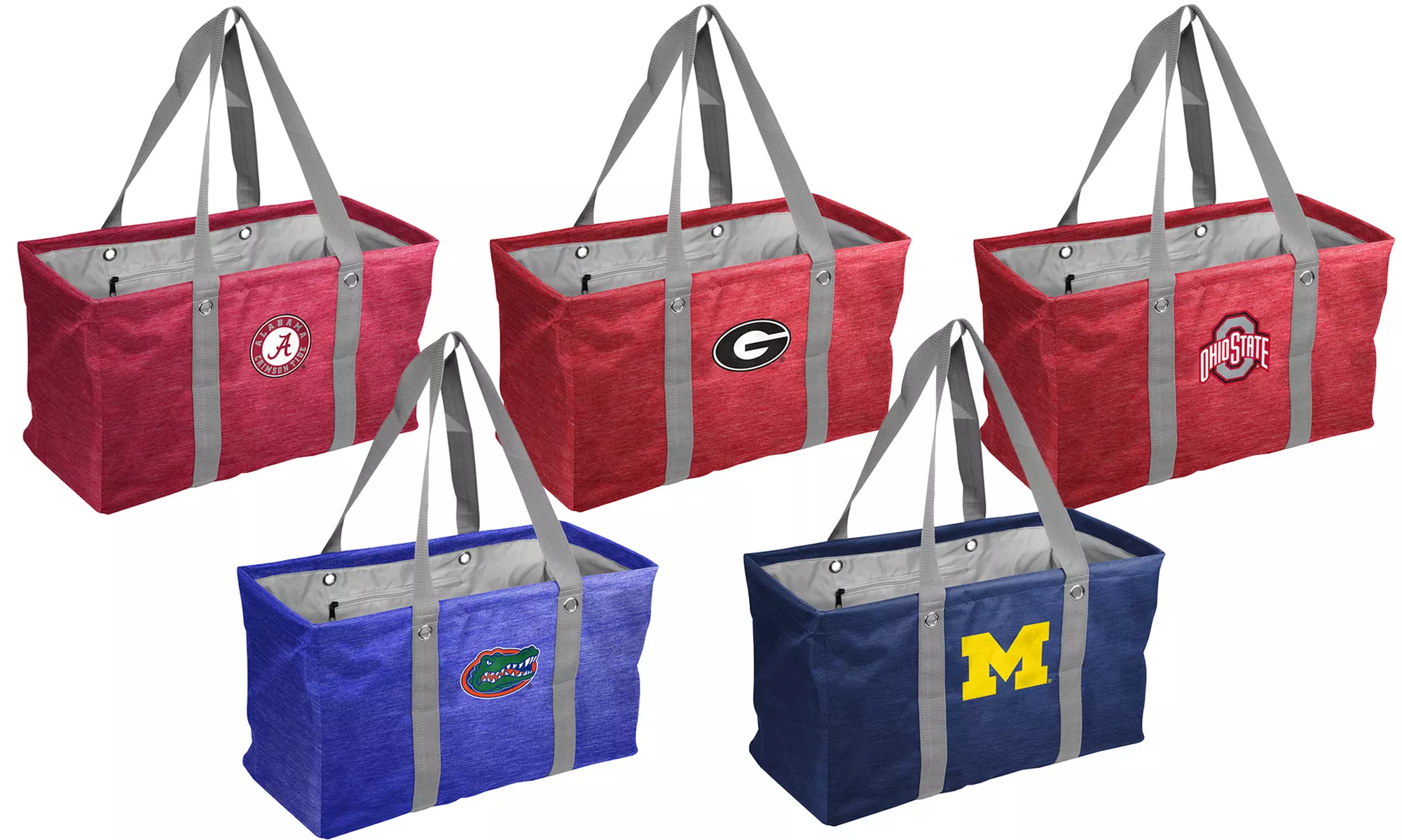 Logo Brands NCAA Crosshatch Picnic Caddy Tote Bag - Primary Image