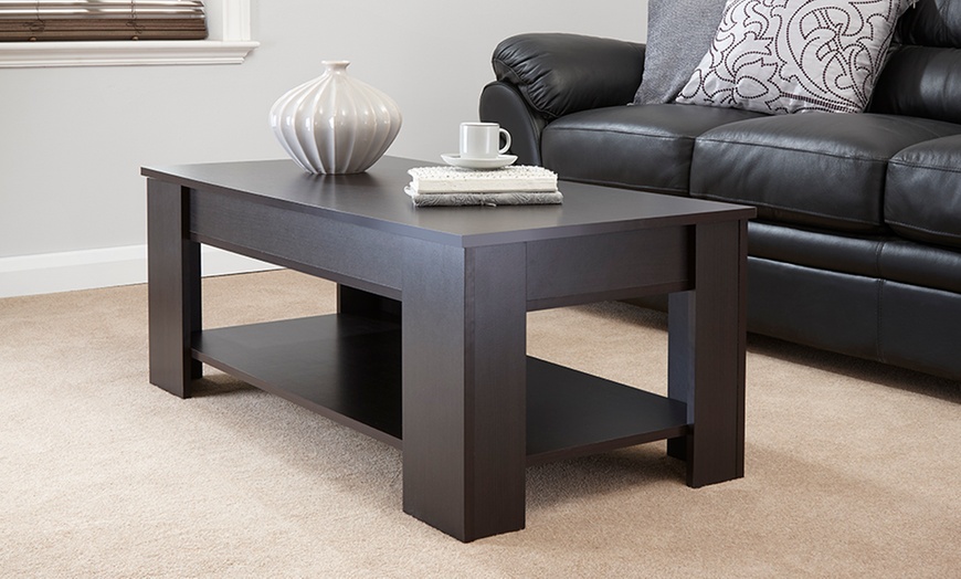 Image 9: Ultimate Storage Lift-Top Table