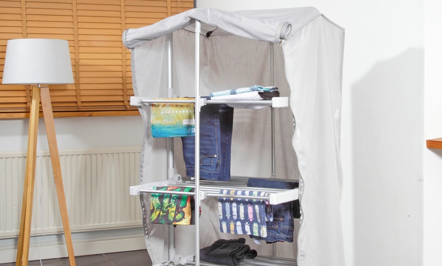 Image 3: Three-Tier Foldaway Heated Airer