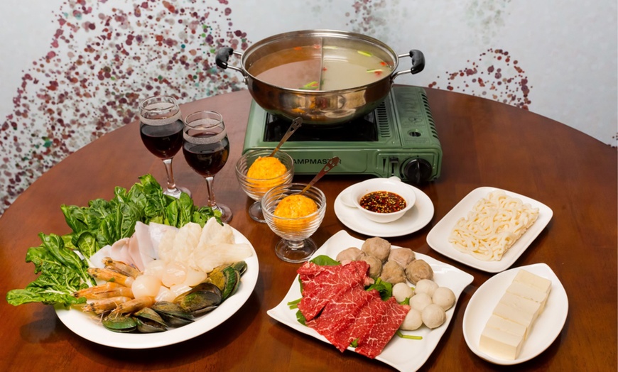 Image 1: Chinese Hot Pot Feast for Two