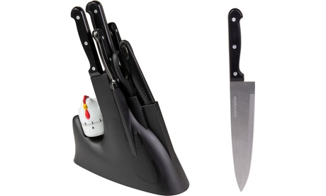 Ceppo coltelli e accessori 9 pezzi Edwin Casa Collection