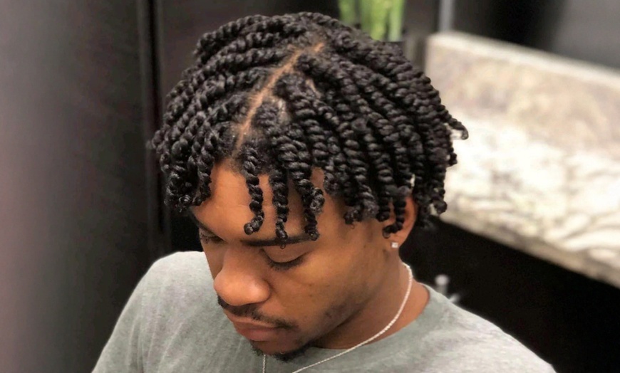 Image 4: Natural Hair: Cut, Blow Dry, Twist or Corn Roll for All