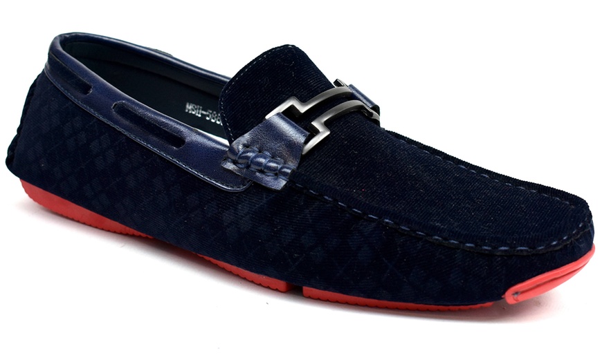 Image 2: Men's Perforated Loafers