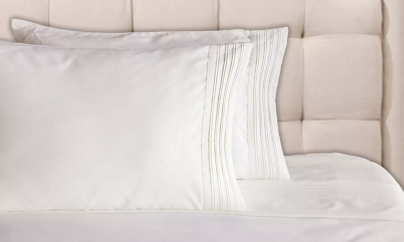 1000-Thread-Count Hem Pleated Sheet Set - Second Medium