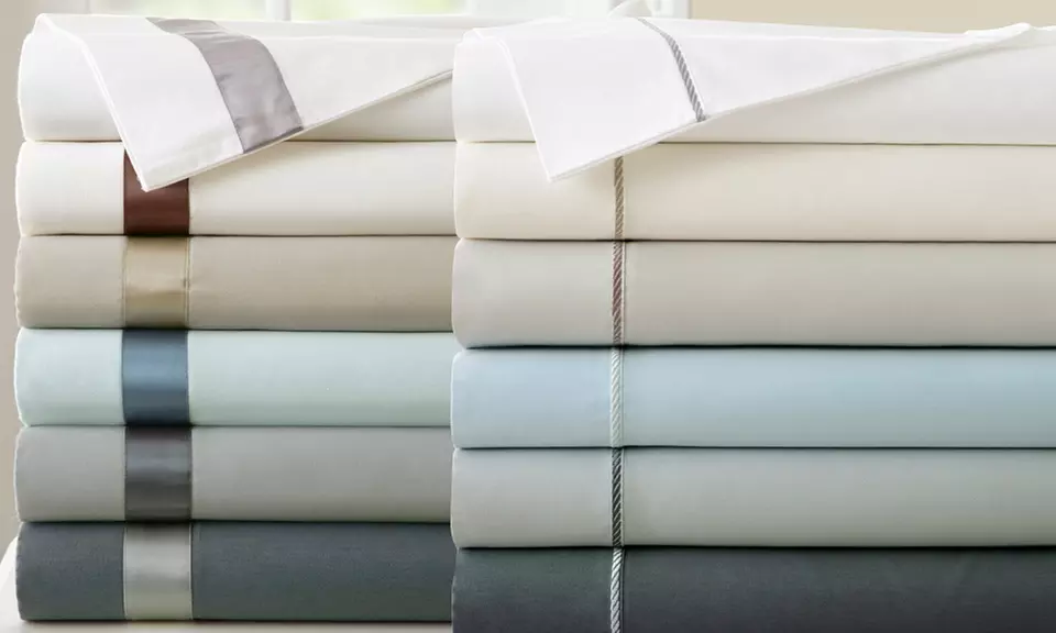 Clearance: Fine Linens 100% Combed Cotton 400 Thread Count Sheets - Primary Image