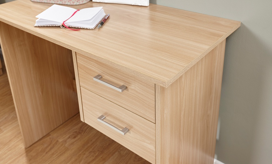 Image 12: Simple Two-Drawer Desk