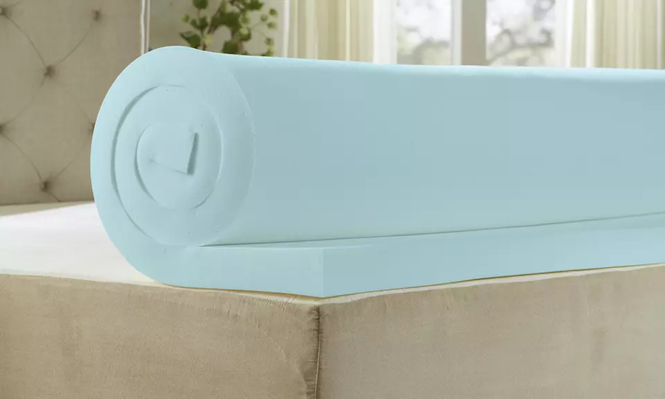 Nature's Sleep 3" AirCool IQ Gel Memory Foam Mattress Topper with Cover - Second Medium