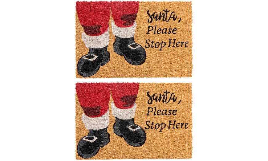 Image 12: Nicola Spring Christmas Coir Door Mats
