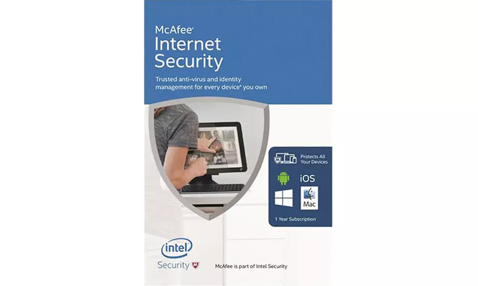 McAfee Internet Security Anti-Virus Software for Unlimited Devices for One Year - Primary Image