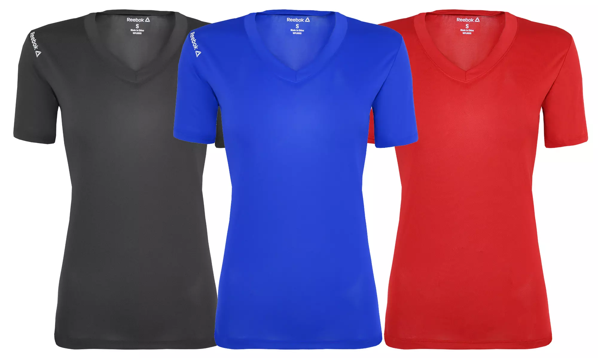 Reebok Women's Volt V-Neck Performance T-Shirt. Plus Sizes Available. - Primary Image