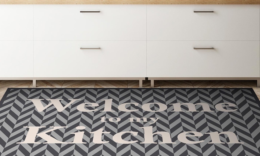 Image 3: Vinyl Kitchen Rug