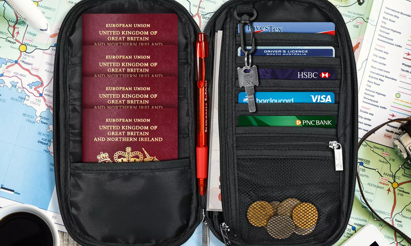 Multifunctional Passport Holder and Wallet