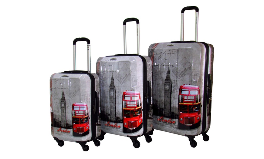 Image 13: Hard Case 3-Piece Luggage Sets