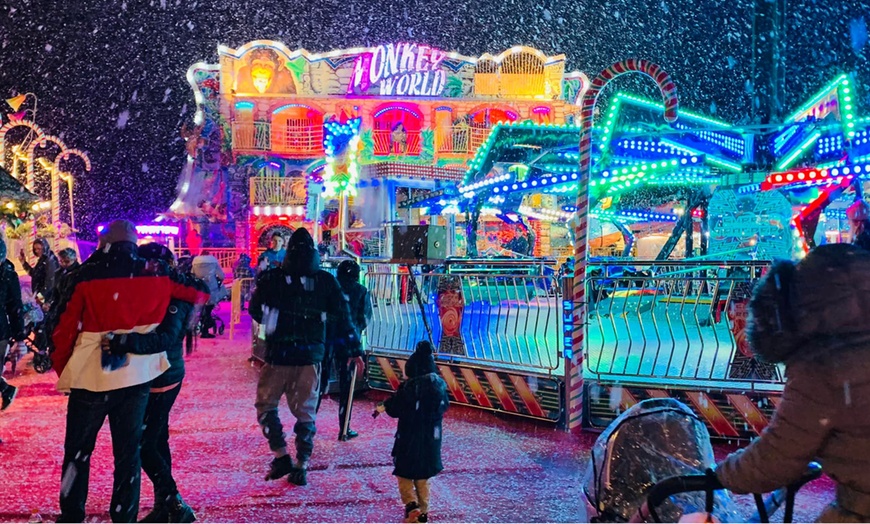 Image 3: Festive Wonderland Fun: Ice Skating Fun with Unlimited Ride Wristband