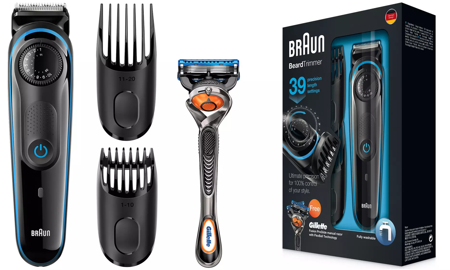 Braun MultiGrooming Bart- und Haartrimmer MGK3060, 8-in-1 - Primary Image