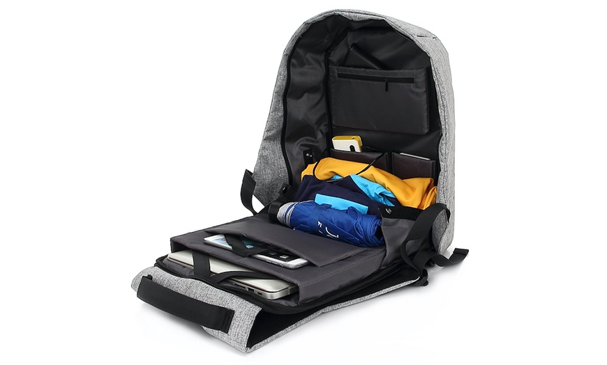 Image 6: Storex Anti-Theft Laptop Backpack