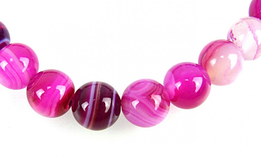 Image 4: Bracelet Amour et Réconciliation en Agate Rose