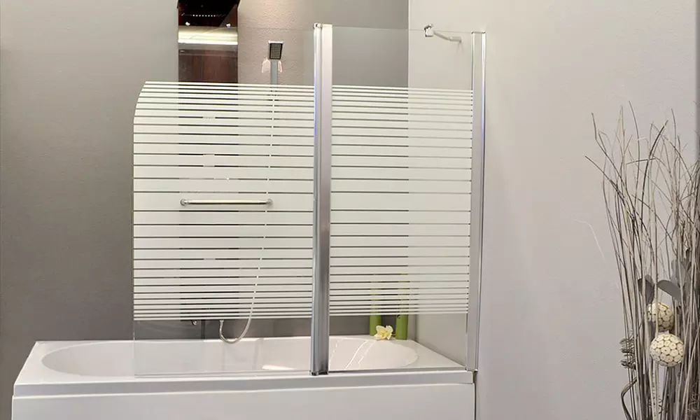 Home Deluxe Badewannenabtrennung „Lavie” aus 6 mm ESG-Sicherheitsglas - Primary Image