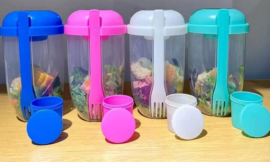 Image 2: Meal Prep Salad Shaker Container