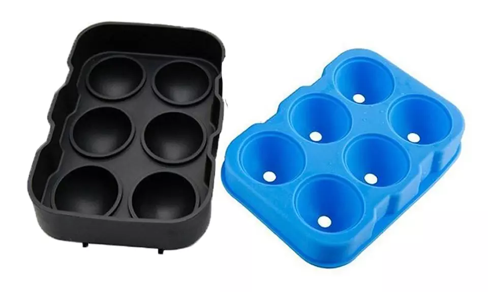 Moule à glaçons en silicone alimentaire, 6 glaçons