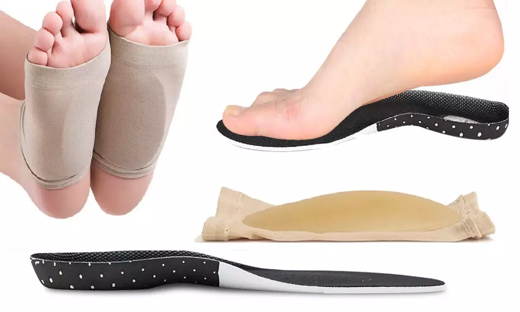 Coppia fasce plantari in gel e solette sportive disponibili in 2 dimensioni - Primary Image