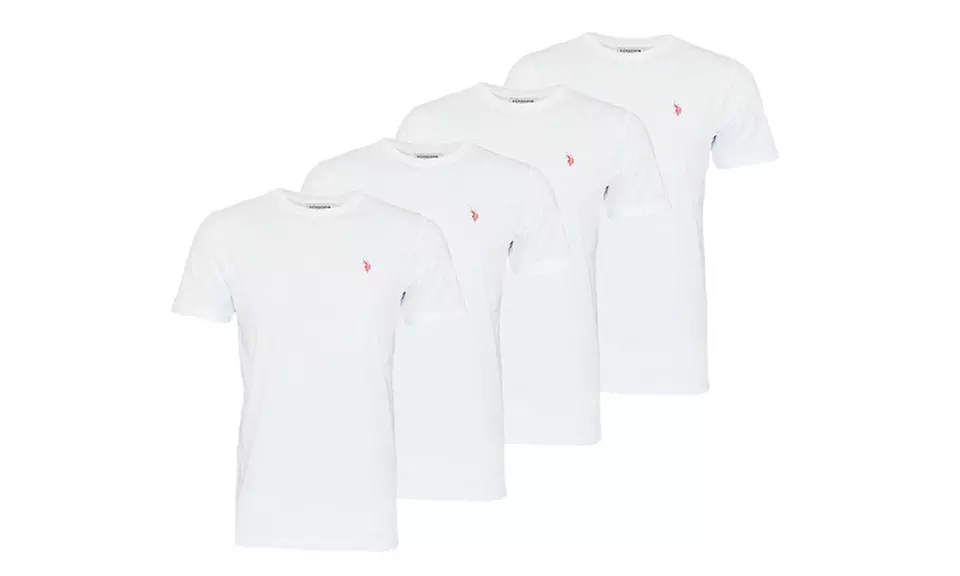 Pack di 4 magliette per uomo US Polo Assn, disponibili in 4 taglie, 2 modelli e 2 colori - Image 5