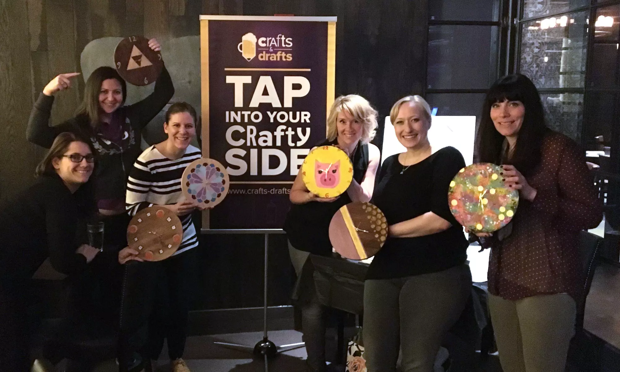 Admission for One, Two, or Four to DIY Classes in Bars with Crafts & Drafts (Up to 47% Off)  - Primary Image