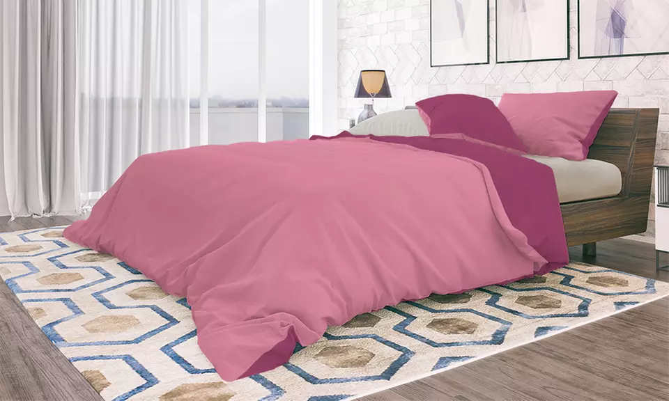 Set copripiumino e federe in microfibra con lenzuolo sotto