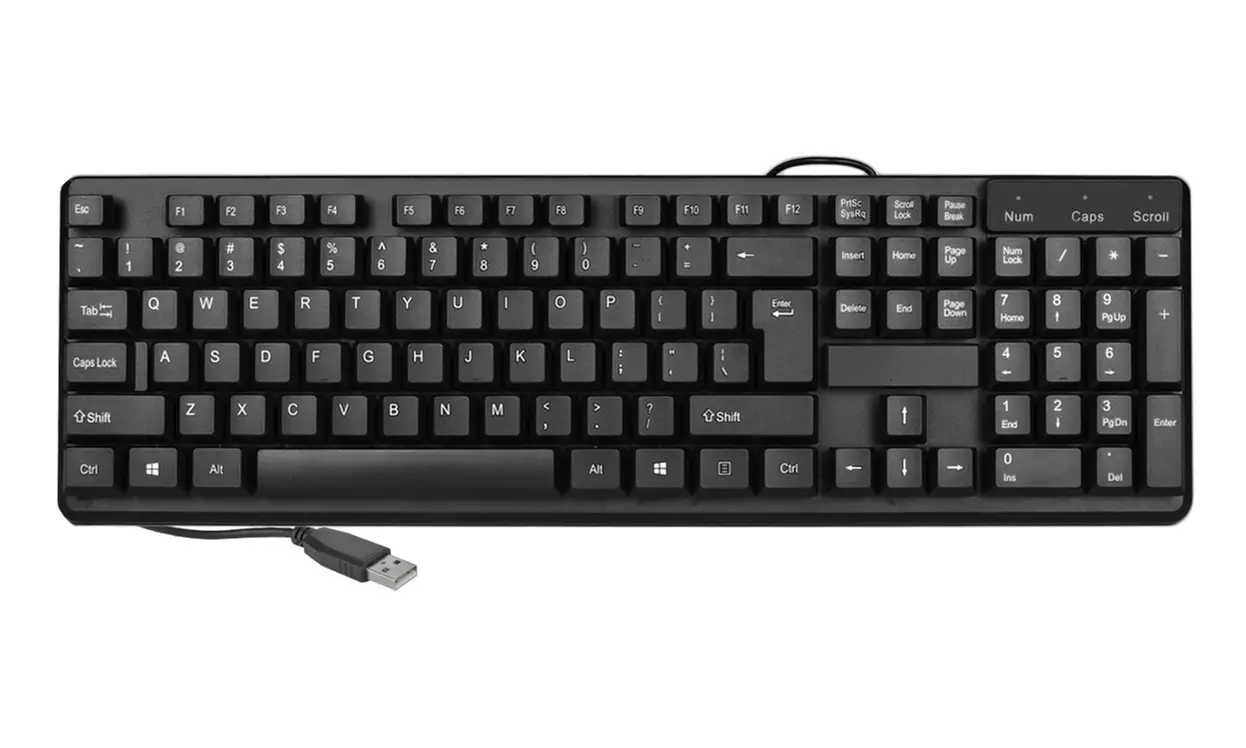 iMicro KB-US9813 104-Key Wired Keyboard - Primary Image