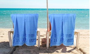 Two-Pack of Shangri-La Linen All Bamboo Beach Towels