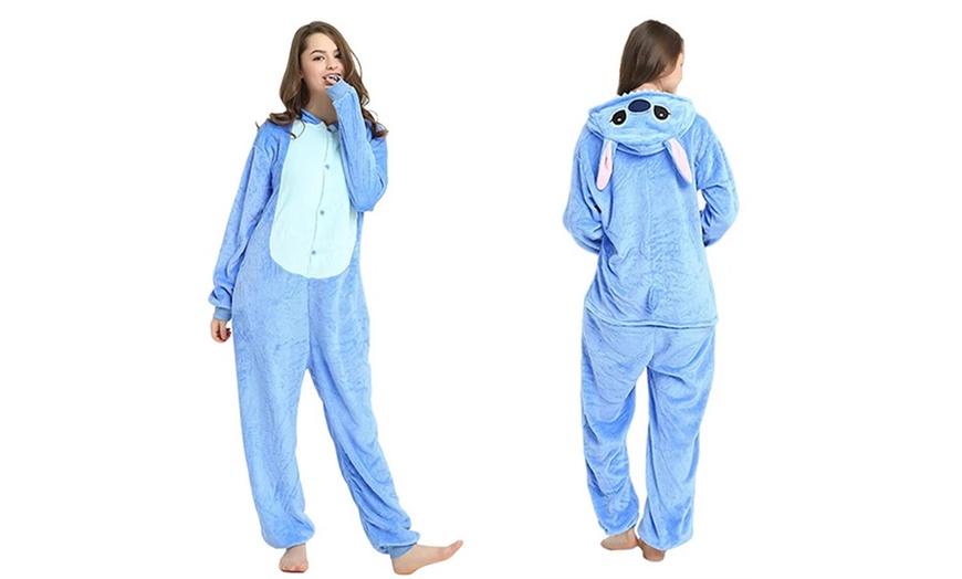 Image 8: Lilo and Stitch Inspired Matching Flannel Onesie