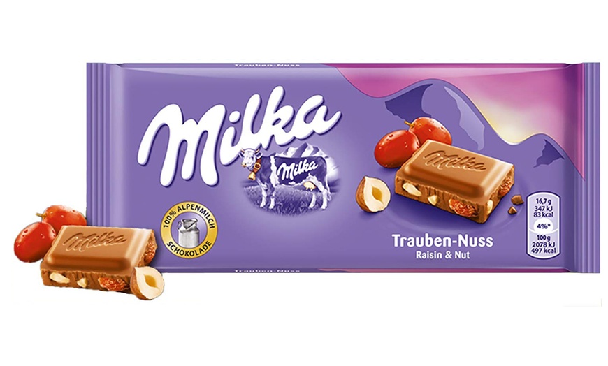 Image 10: 8 Milka Assorted Chocolates 100g