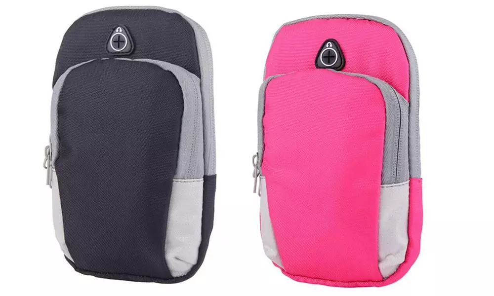 1x oder 2x Sport-Armtasche mit doppeltem Innenfach