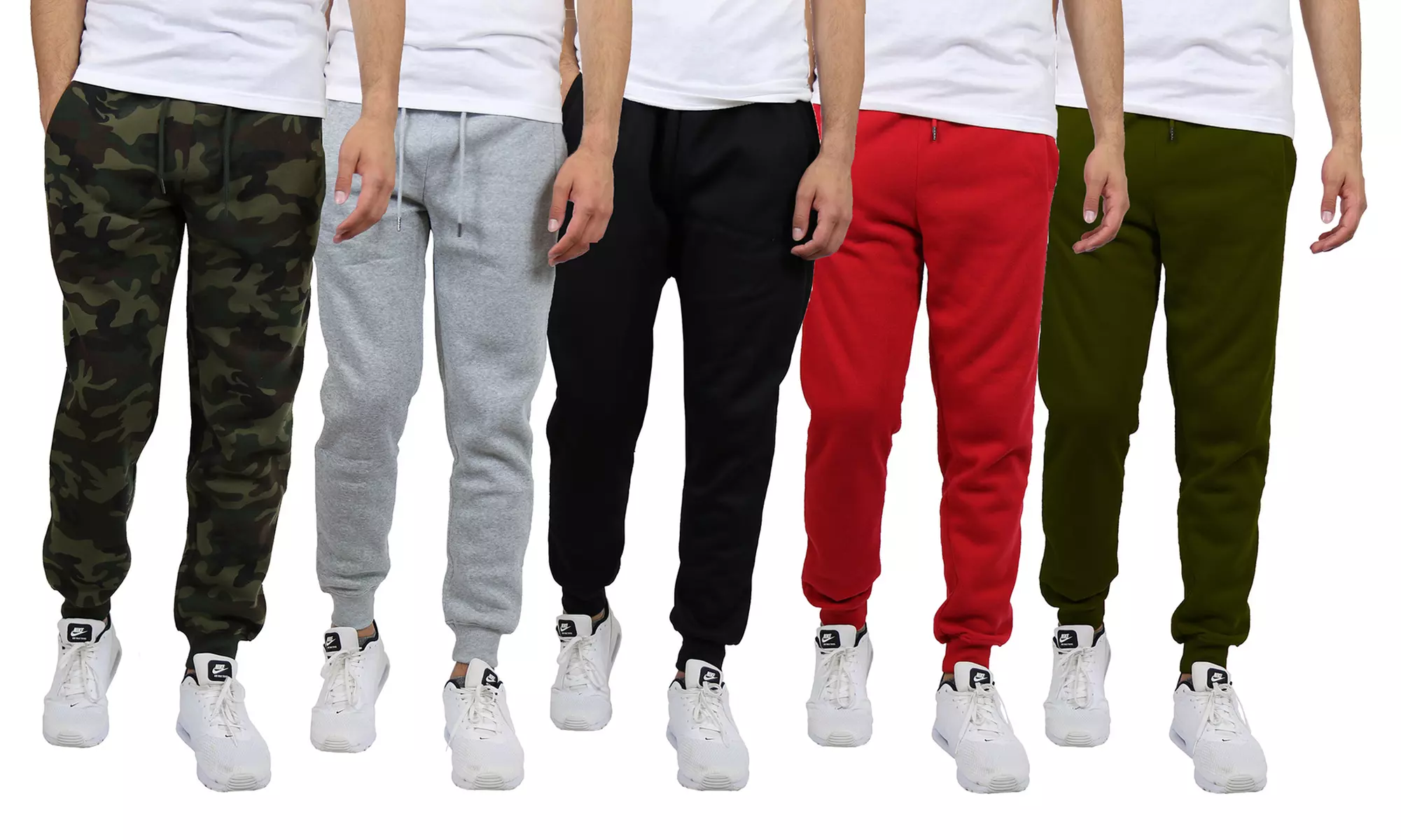 4-Pack Galaxy by Harvic Men's Fleece Jogger Sweatpants (S–2XL) - Primary Image