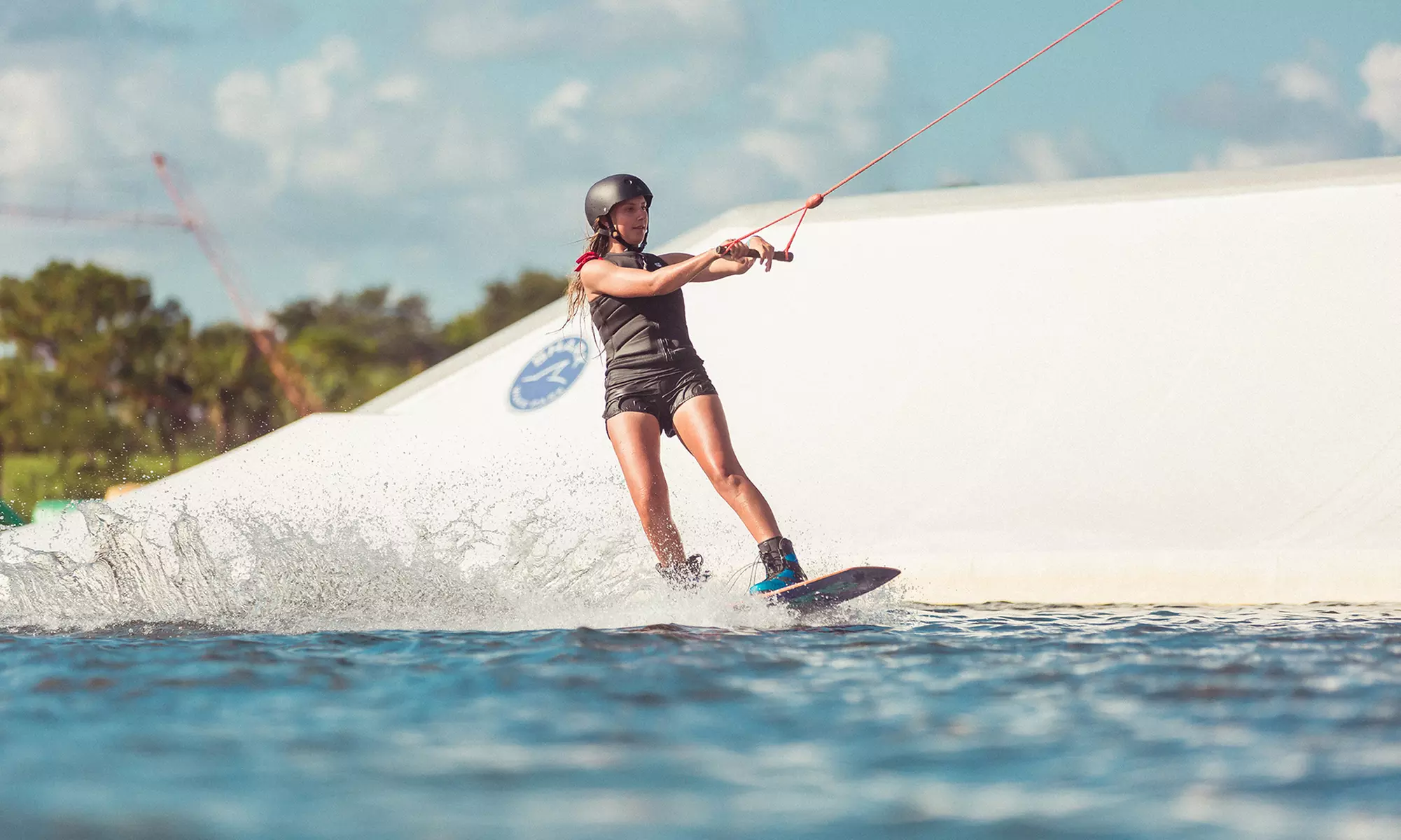  Kneeboard or Cable Wakeboarding Pass ​for 1 or 2 with Gear at Shark Wake Park 561 (Up to48% Off). 4 Options - Primary Image